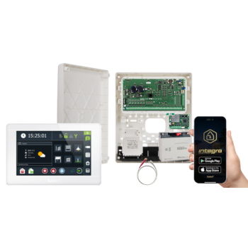 ZESTAW ALARMOWY SATEL INTEGRA 256 PLUS + INT-TSI-W + OPU-3P + AWT800 + 17Ah + INT-GSM LTE